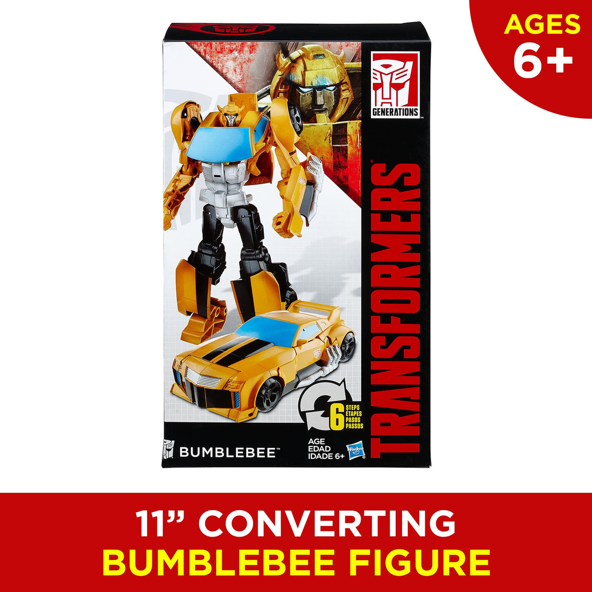 Transformers Bumblebee action figure pose ready for dynamic play and storytelling.