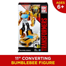Transformers Bumblebee action figure pose ready for dynamic play and storytelling.