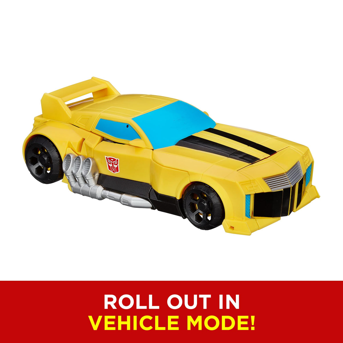Transformers Heroic Bumblebee yellow car mode highlighting iconic Autobot vehicle form.