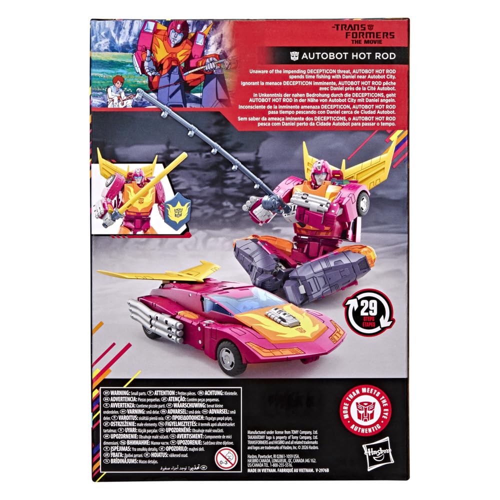 Transformers Hot Rod shield for authentic battle poses.