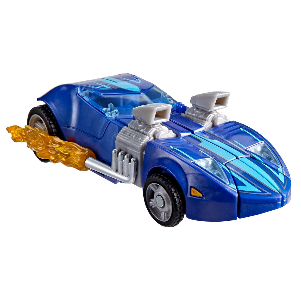 Transformers Hot Wheels Twin Mill converting figure in action for dynamic play.