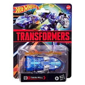 Transformers Hot Wheels Twin Mill robot mode with articulated joints for posing.