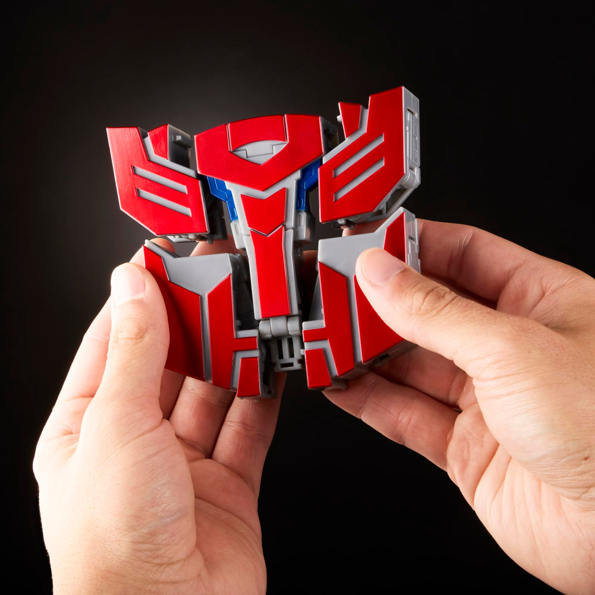 Transformers Icons Optimus Prime deco details evoke classic Transformers styling.