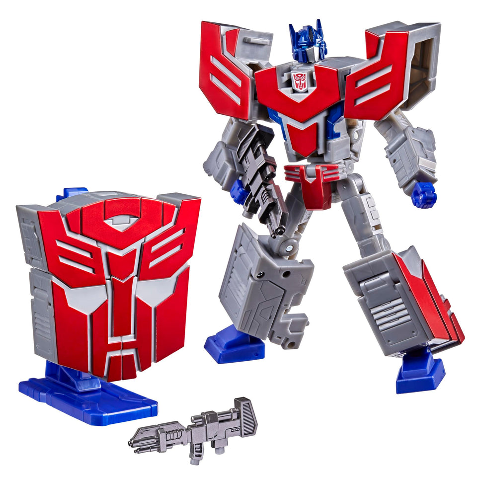 Transformers Icons Optimus Prime in robot mode for dynamic posing.