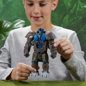 Transformers kid-friendly battle-ready figure for imaginative play.