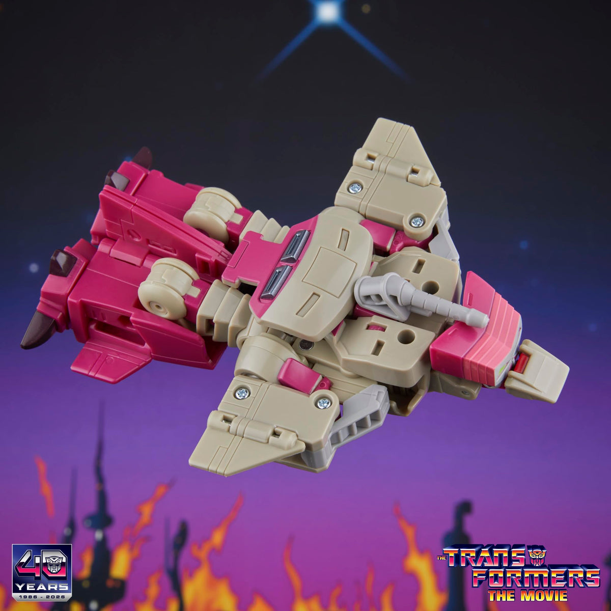 Movie-inspired deco highlights authentic Transformers The Movie details on display