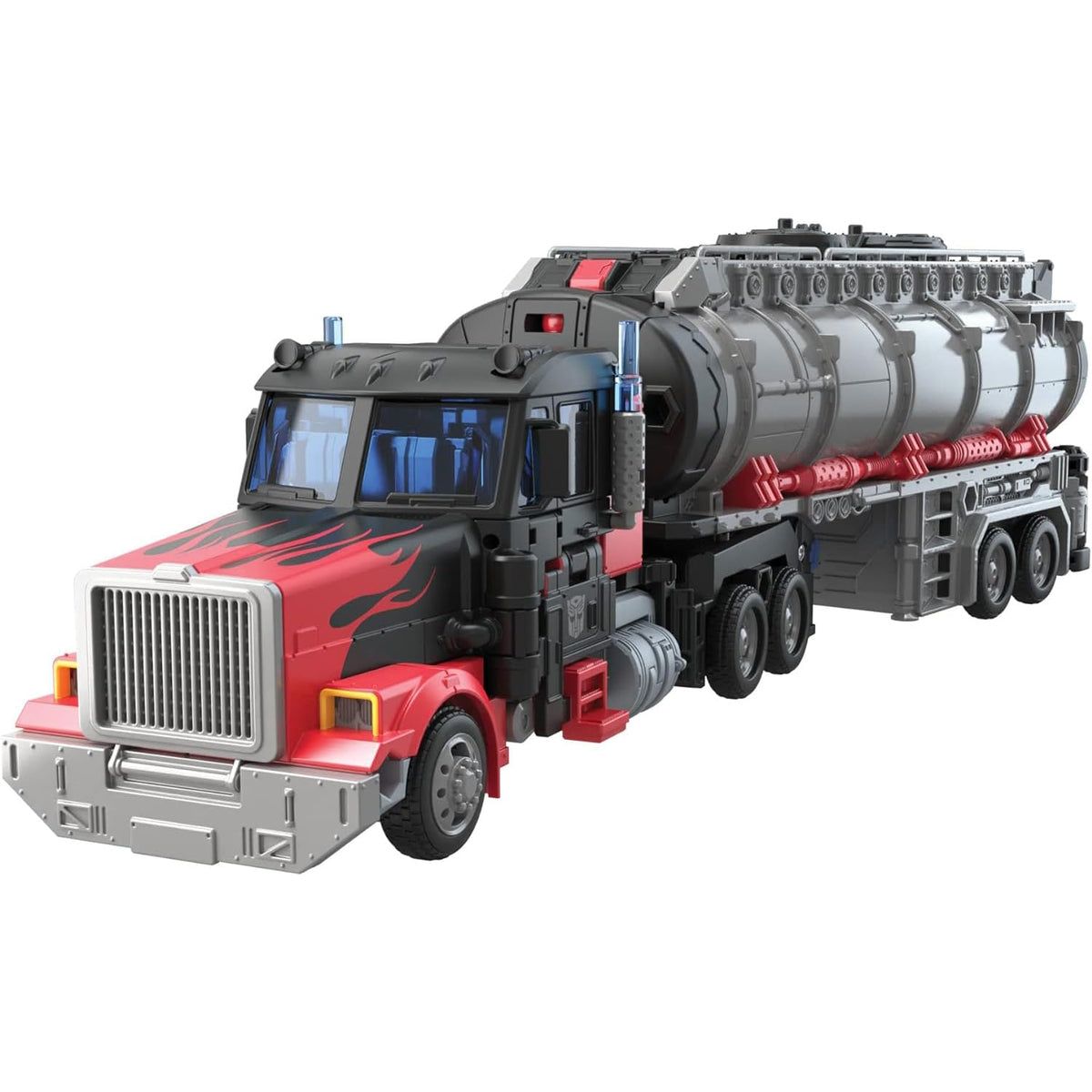 Transformers Laser Prime battle-station truck rig for dynamic battle scenes