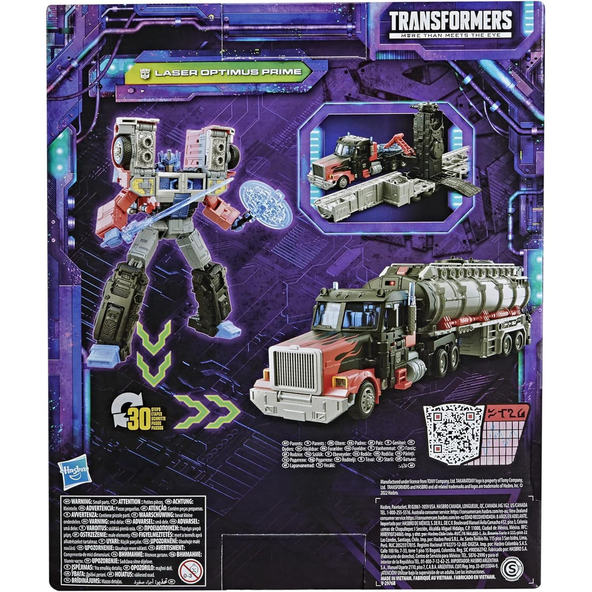 Transformers Laser Prime 7-inch figure on display with legacy style