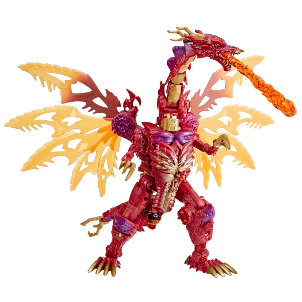 Transmetal II Megatron dragon mode with soaring wings for dramatic battle poses.