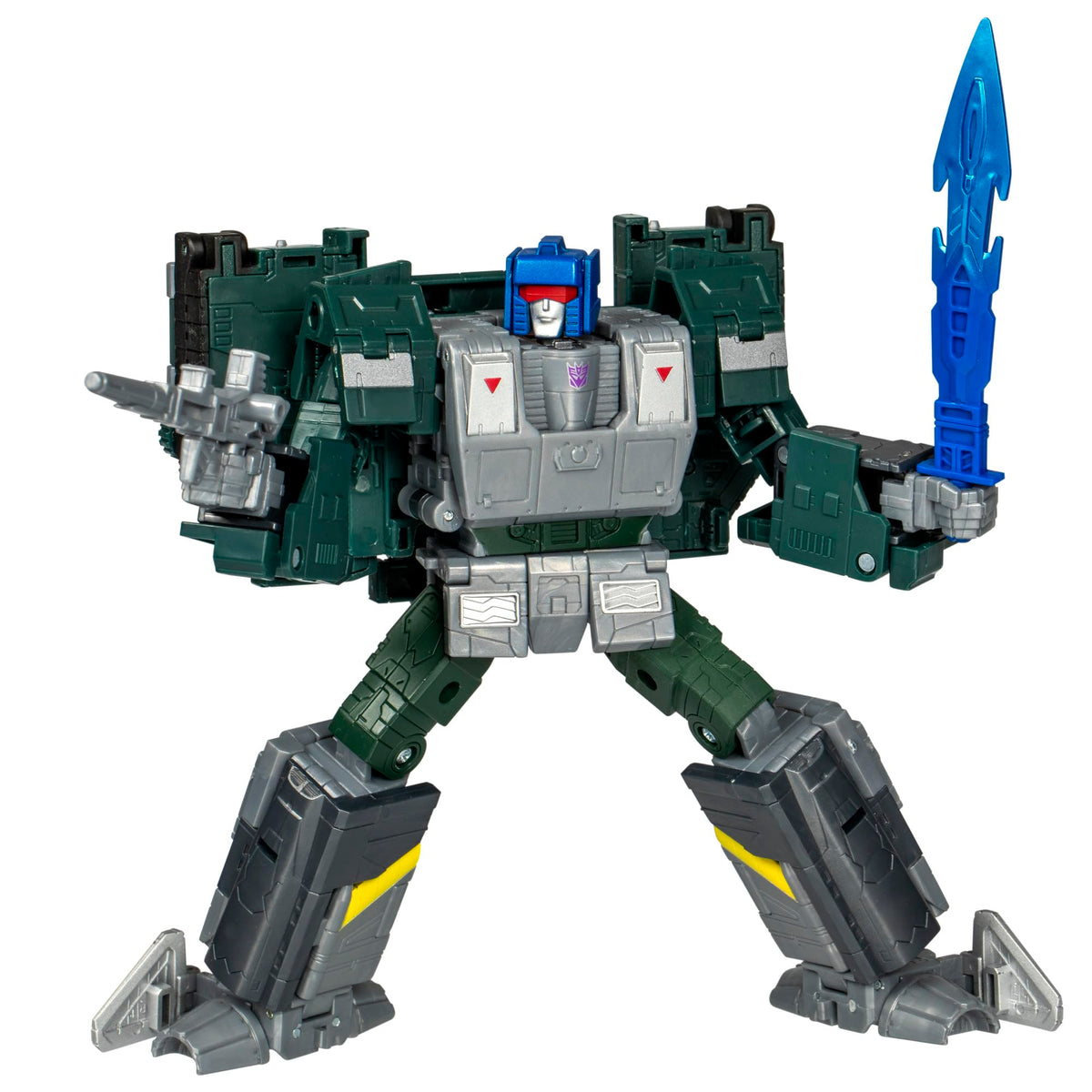 Transformers Legacy United Overcharge robot pose for dynamic action play.
