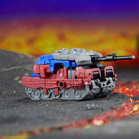 Quake in tank mode showcasing a sturdy chassis and conversion angles