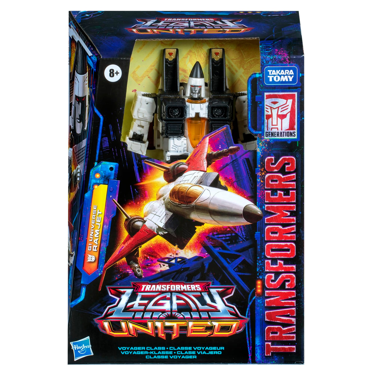Transformers Legacy United Ramjet in jet mode for high-flying display.