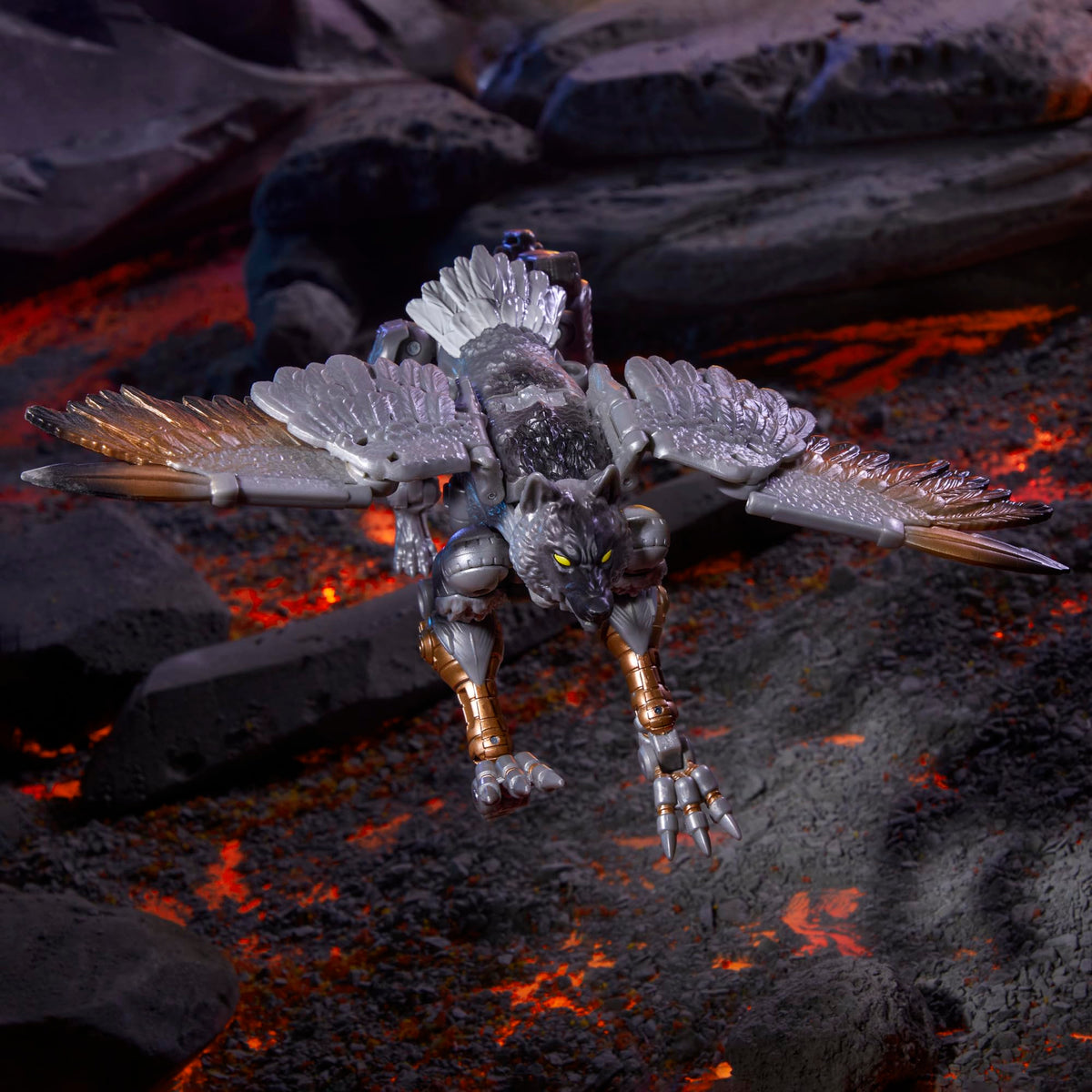 Deco highlights the 40-year Transformers legacy with wings.