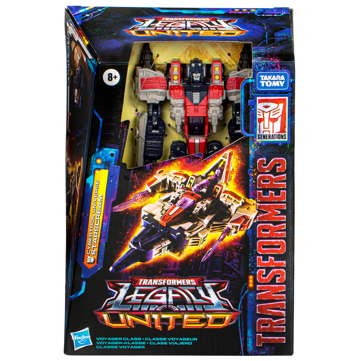 Transformers Legacy United Starscream jet mode for display-ready action.