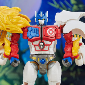 Transformers Leo Prime with missile blaster attachments for ranged play