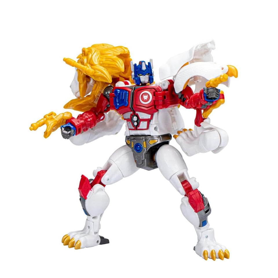 Transformers Leo Prime in robot mode ready for action