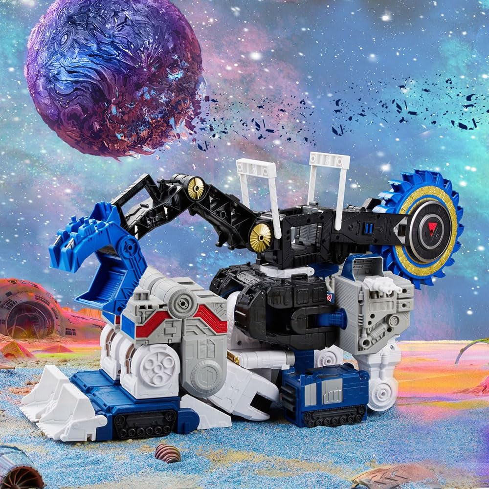 Transformers Metroplex packaging art adds to shelf presence.