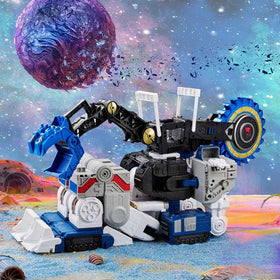 Transformers Metroplex packaging art adds to shelf presence.