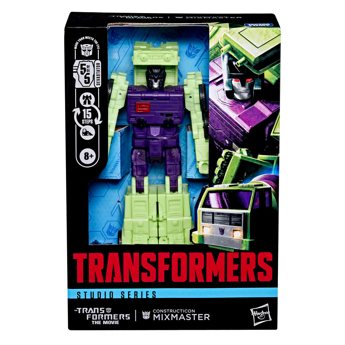 Transformers Mixmaster articulation enables poseable display for dynamic scenes.
