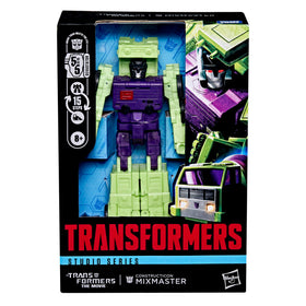 Transformers Mixmaster articulation enables poseable display for dynamic scenes.