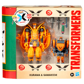 Transformers Naruto accessories set with kunai, rasengan, and scrolls