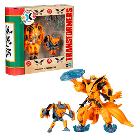 Transformers Naruto Gamakichi robot mode figure with toad detail