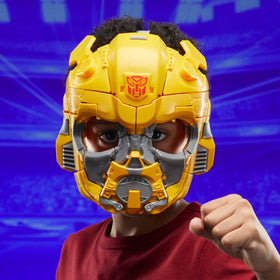 Transformers One Bumblebee/B-127 interactive toy in action pose for dynamic play.