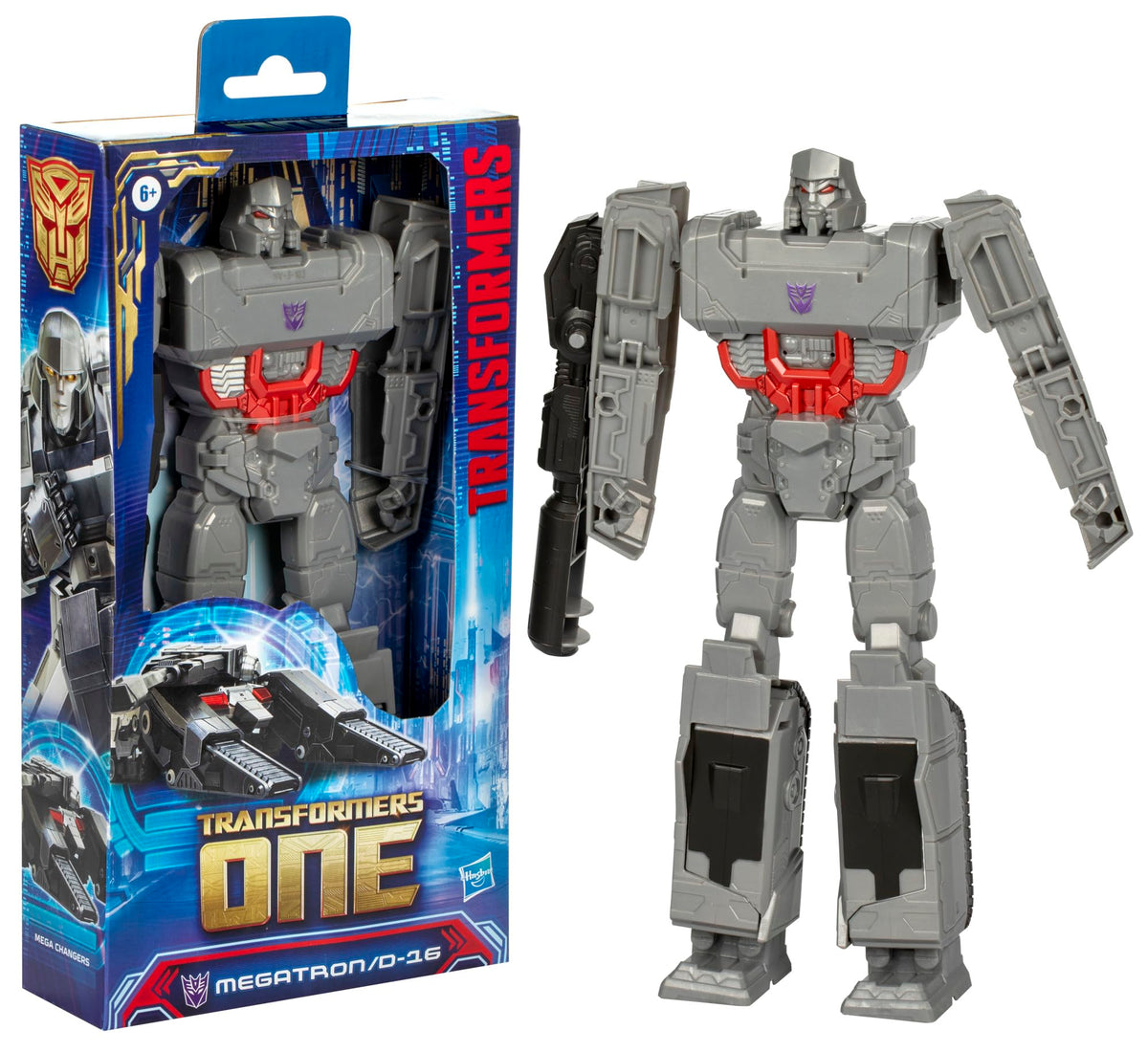 Transformers One Mega Changer Megatron in robot mode for imaginative action play