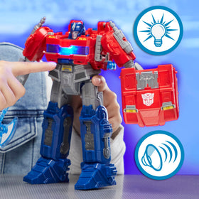 Interactive figure with lights and sounds responding to mode changes