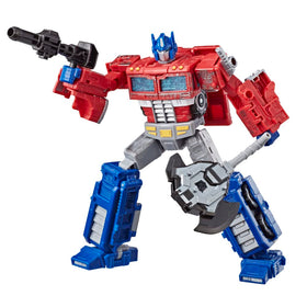 Transformers WFC-S11 Optimus Prime robot mode ready for action display