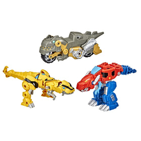 Transformers Primal Team-Up Bumblebee robot to Velociraptor conversion supports storytelling