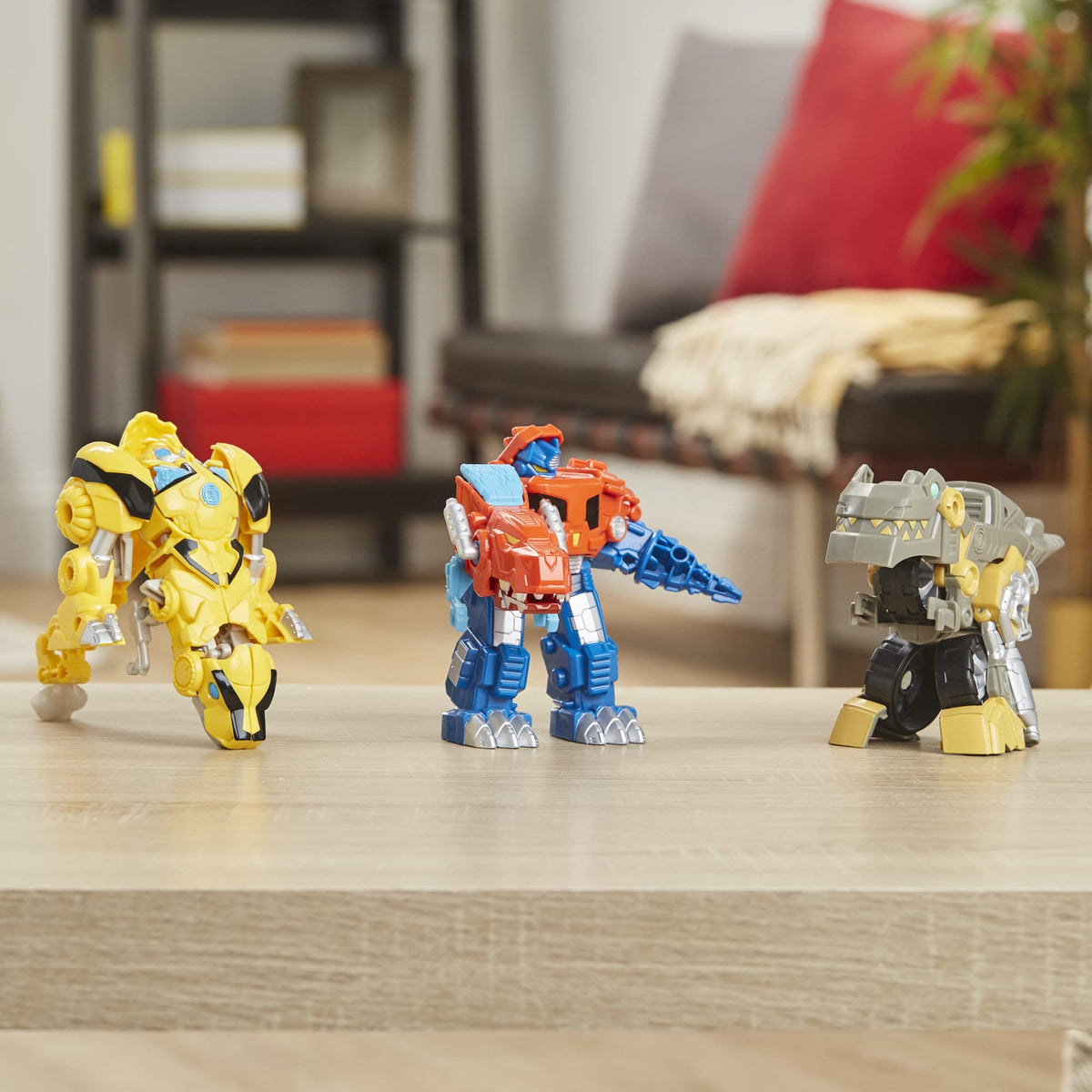 Transformers Primal Team-Up dino toy pack on display fosters collaborative play
