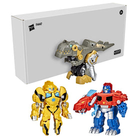 Transformers Primal Team-Up Grimlock T-Rex to Motorcycle conversion for quick action