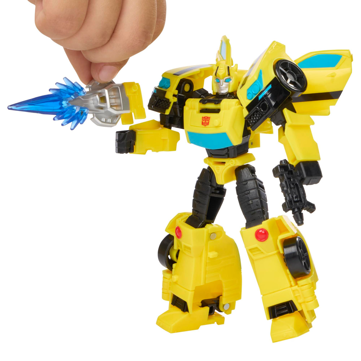 Bumblebee blaster accessory attached for action poses