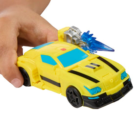 Gift-ready packaging featuring Transformers branding for Bumblebee