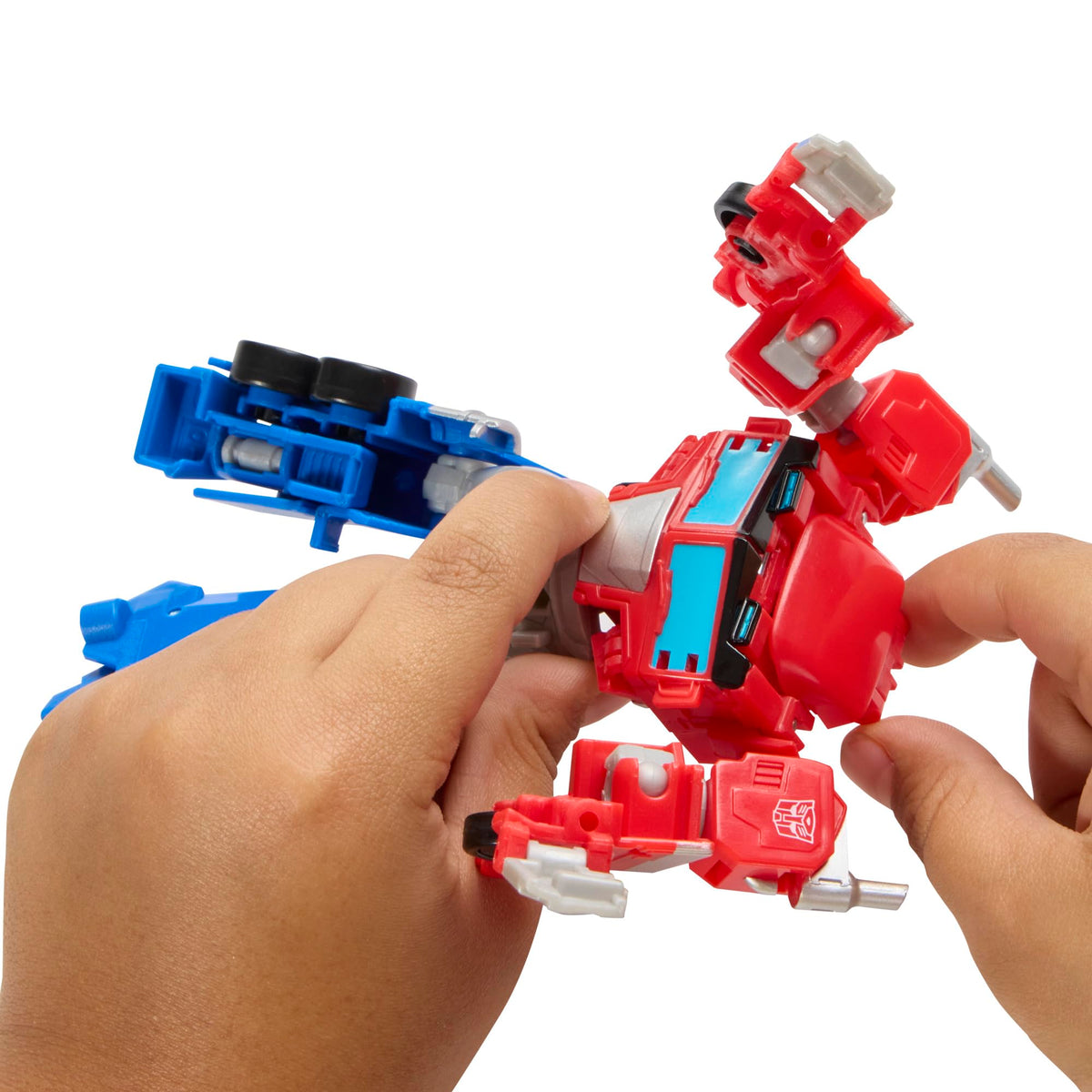 Energon blast effect enhances dramatic play moments with Optimus Prime