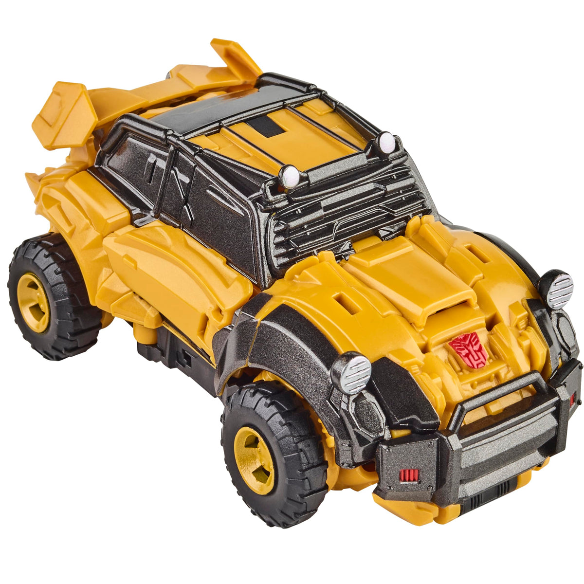 Bumblebee with metallic battle-damage deco for display and play