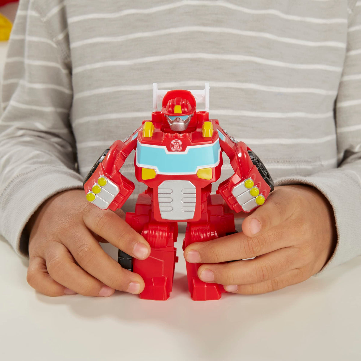 Transformers Rescue Bots Griffin Rock Blades close-up shows color and detail