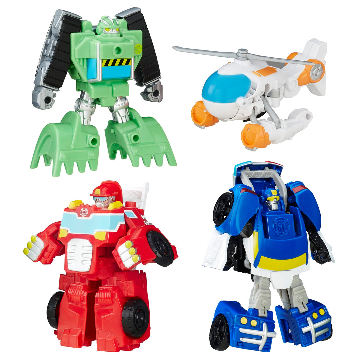 Transformers Rescue Bots Griffin Rock Boulder bulldozer action in vehicle mode for imaginative play