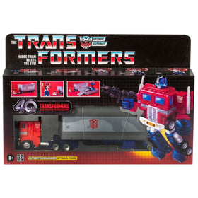 Transformers Retro G1 Optimus Prime toy demonstrates a classic 5-step transformation.