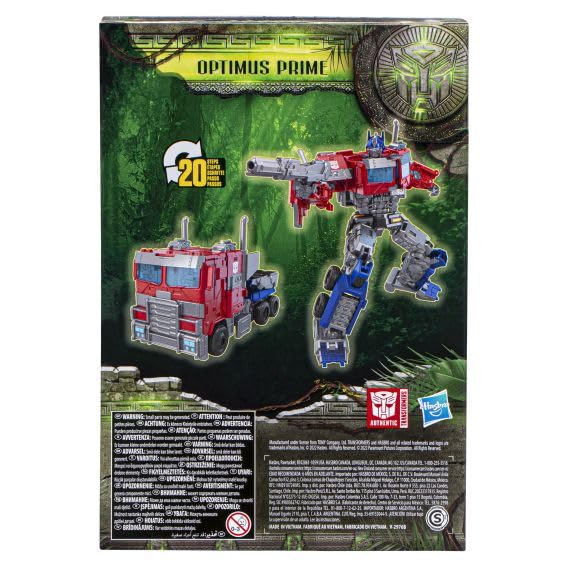 Optimus Prime Voyager highly articulated joints enable dynamic poses.