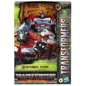 Optimus Prime Voyager in truck mode ready for action storytelling.