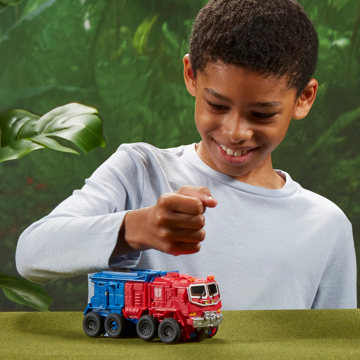 Dynamic pose of the figure in motion ready for play