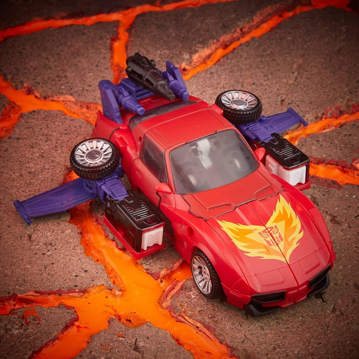Transformers Road Rage sportscar to flying car mode enables dynamic play