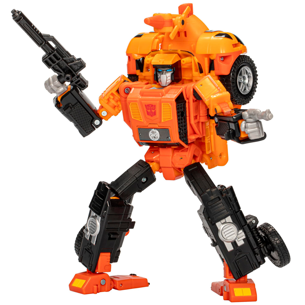 Transformers Sandstorm robot mode with classic G1 styling for display