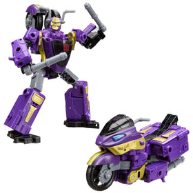 Transformers Sideways robot mode with detailed deco for display and play.