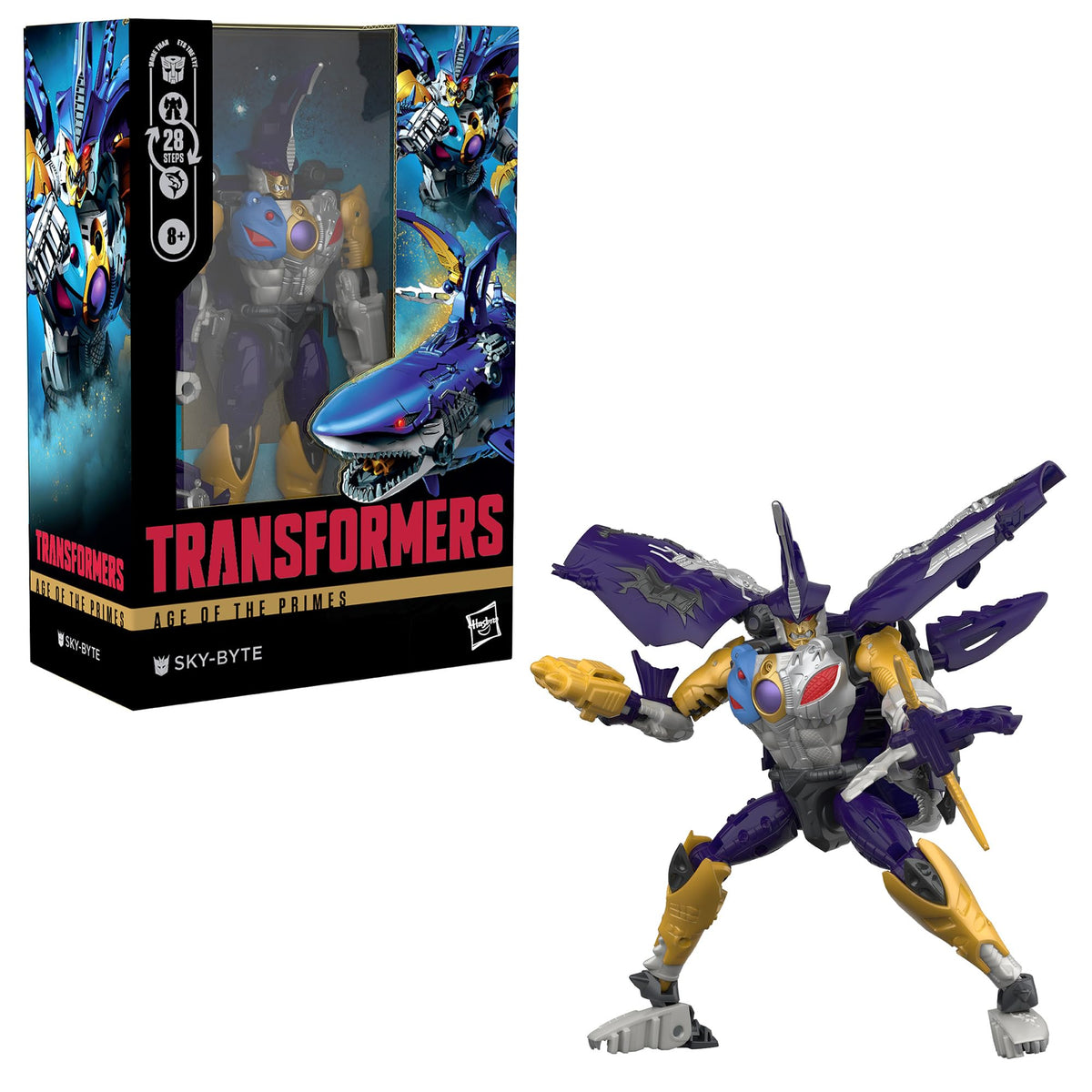 Transformers Sky-Byte blaster attachment usable in robot and shark modes