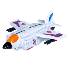 Transformers Slingshot jet mode with sleek transformation.