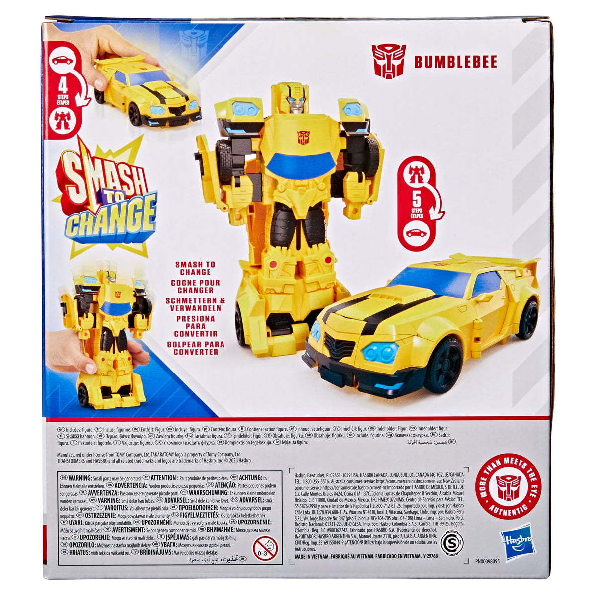 Transformers Smash Changers Bumblebee gift-ready packaging for gifting.