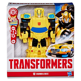 Transformers Bumblebee Smash Changers action boosts tactile play and motor skills.